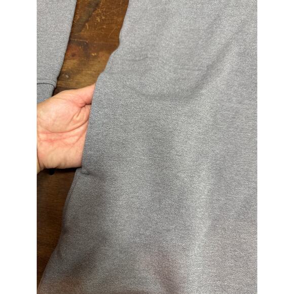 Under Armour Threadborne Long Gray Crew Neck Pull Over Sweatshirt Size Large - Picture 7 of 13